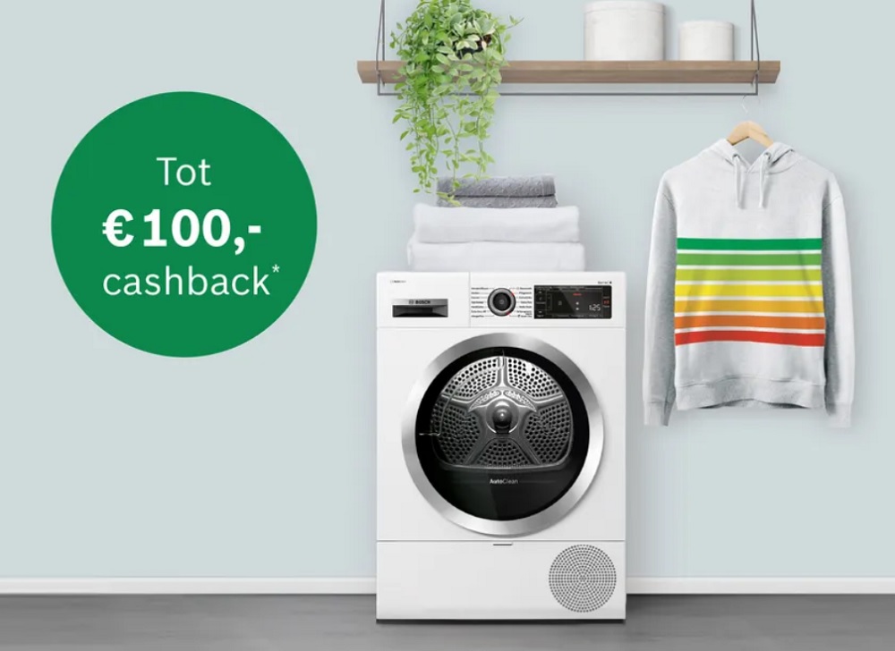 Tot 100 euro cashback
